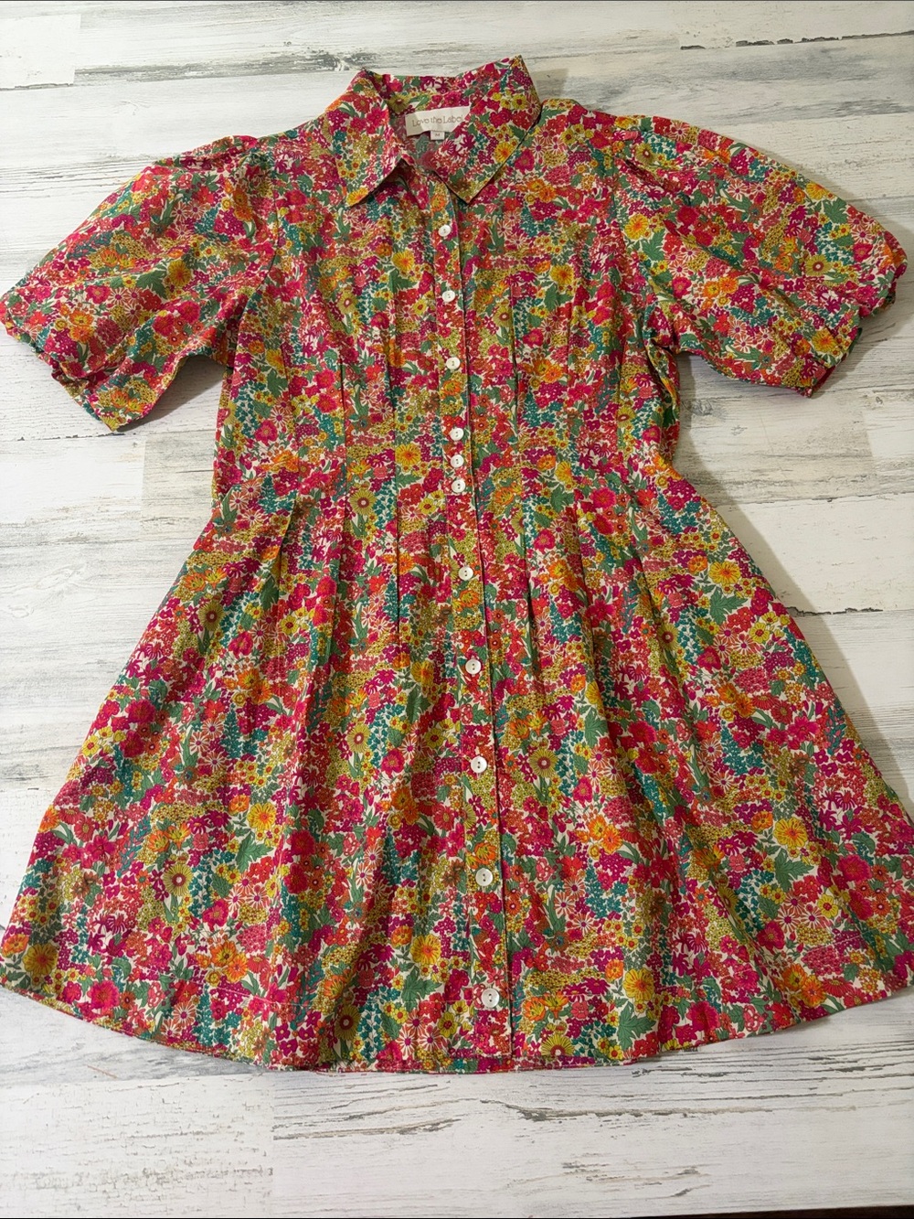 Love the Label Marta Mini Dress in Margaret Annie Liberty Print Size M - Picture 4 of 13